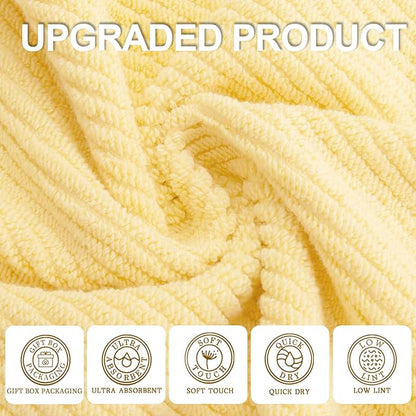VOOVA & MOVAS Yellow Bath Towels
