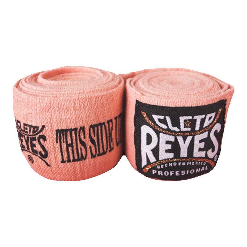 CLETO REYES Compression Hand Wraps for Boxing Gloves, Stretchy Breathable, MMA, Kickboxing, Muay Thai, Martial Arts Workout Equipment, Hook and Loop Closure, Pink