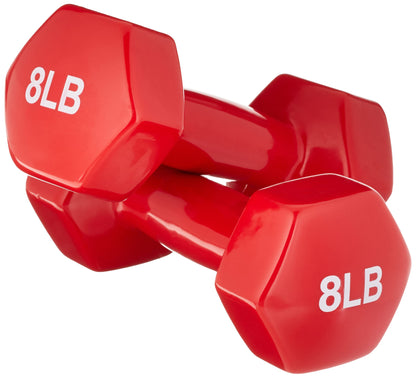 Amazon Basics Vinyl Coated Dumbbell Hand Weights