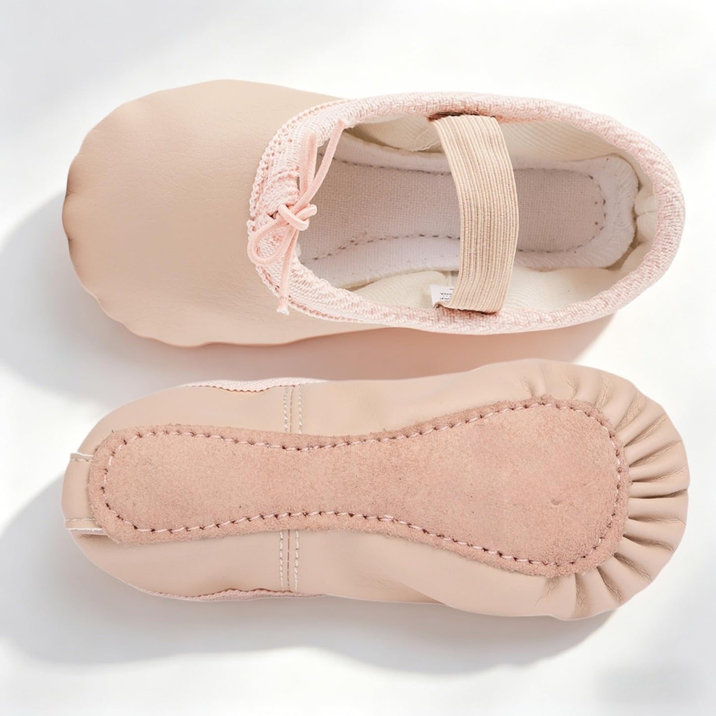 Toddler Ballet Shoes for Girls Baby Ballet Slippers Leather Ballerina Flats
