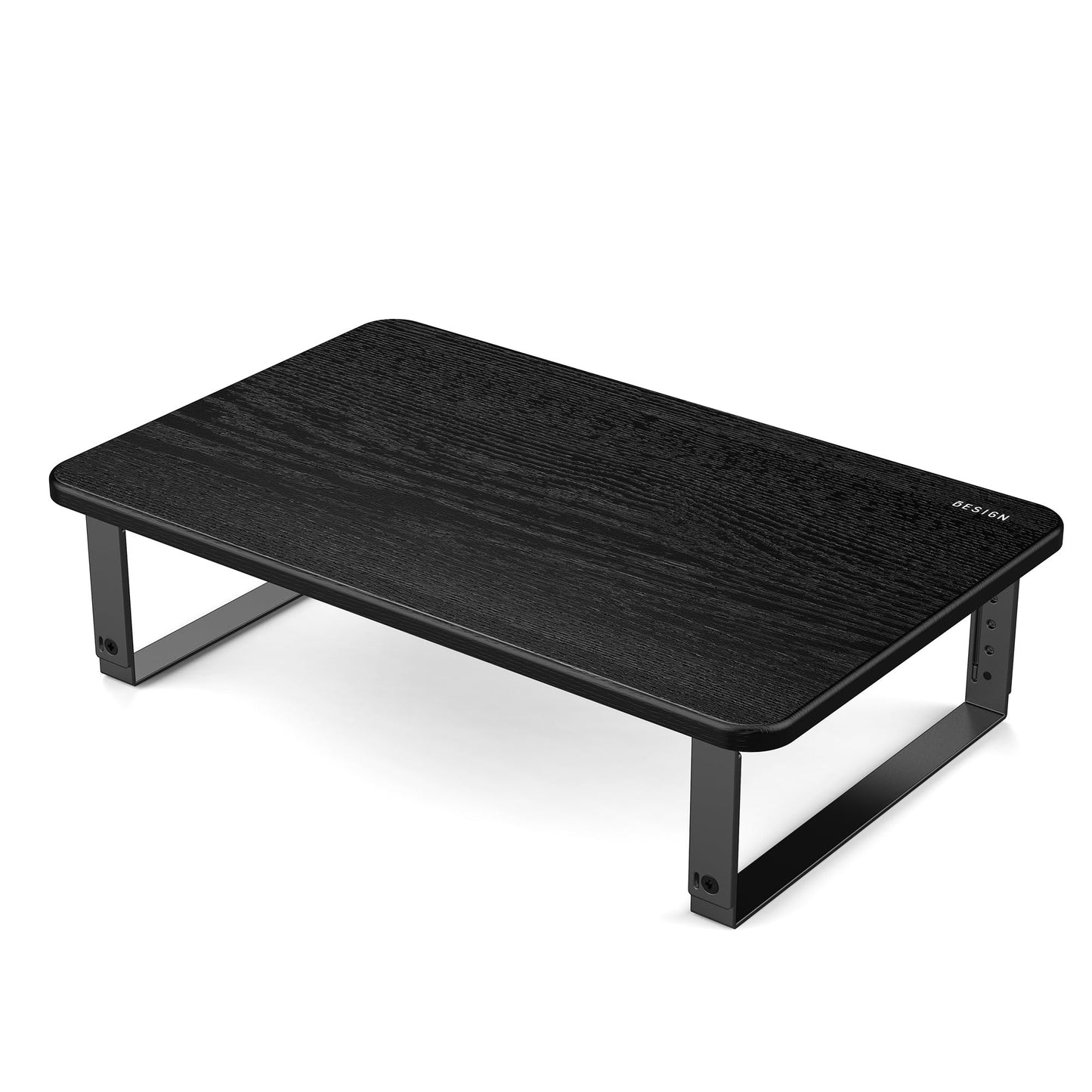 BESIGN MS01 Monitor Stand Riser, Height Adjustable Laptop Stand, Computer Monitor Stand for Monitor, Computer,Laptop,Printer (Black)