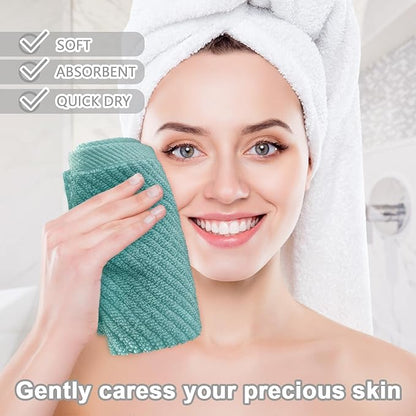 Wash Cloths for Your Face, 6 Pack Large 13"x13"