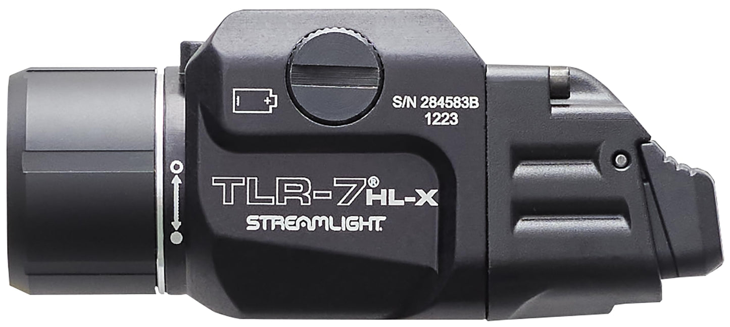 Streamlight 69458 TLR-7 HL-X USB 1000-Lumen 22000-Candela Rechargeable Rail Mounted Weapon Light with Interchangeable High & Low Switches and Key Kit, Black