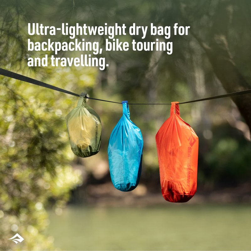 Sea to Summit Ultra-Sil Dry Bag, Ultralight Waterproof Dry Storage, 13 Liter, Spicy Orange