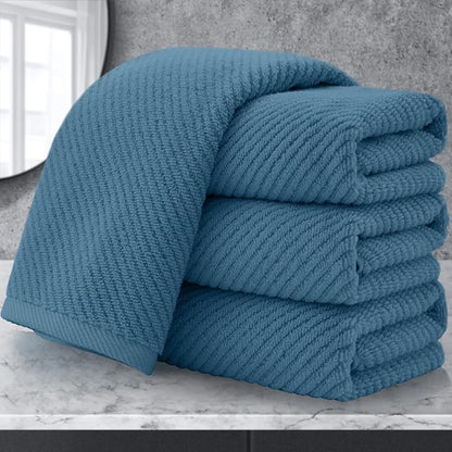 VOOVA & MOVAS Hand Towels for Bathroom Set of 4, Large 18" x 28", 100% Cotton |