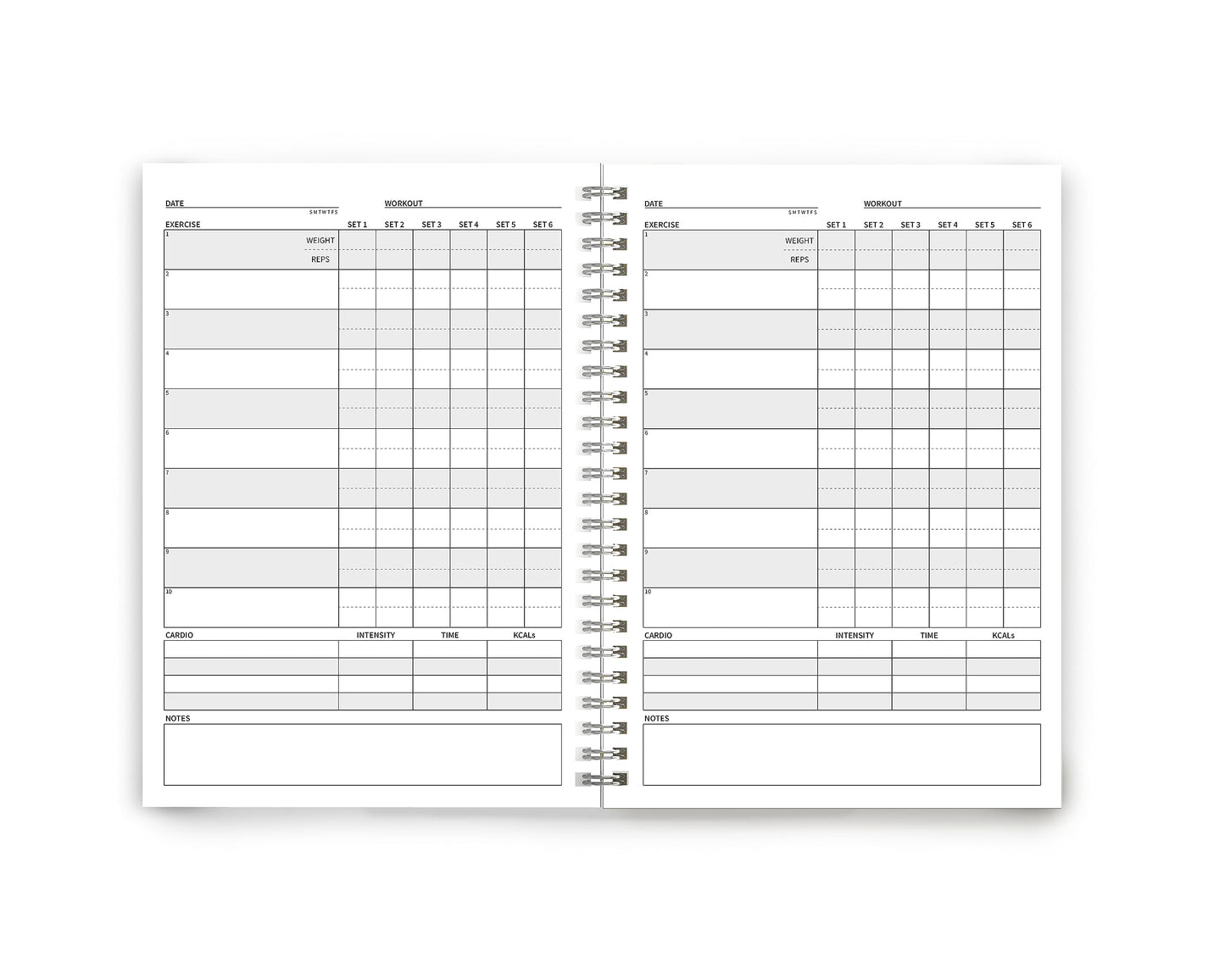 The Gym Log - The perfect logbook to record all your workouts - 8.3 x 5.8 inches with 104 pages and space for 100 workouts