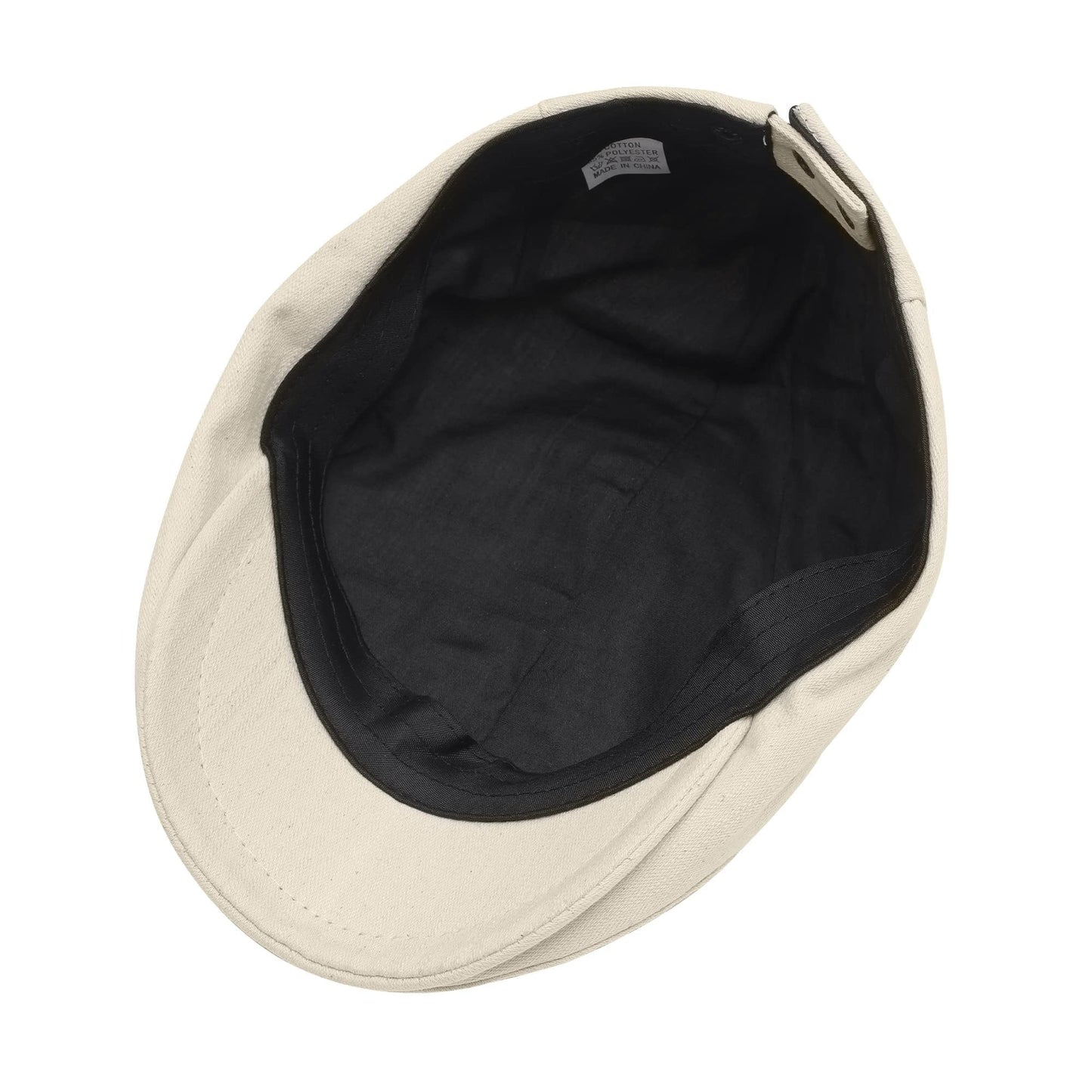 ZLYC Men Cotton Flat Cap Summer Scally Ivy Gatsby Newsboy Beret Driver Cabbie Hunting Hat