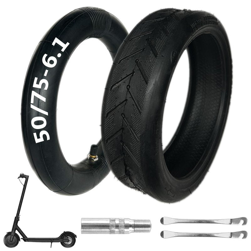 50/75-6.1 scooter tire Replacement, 8.5 Inch Tire and Tube Set,8 1/2×2 Tire and Inner Tubes, for Gotrax Gxl V2/Xiaomi M365/Pro/1S Electric Scooter [Non-Slip] [Shockproof]