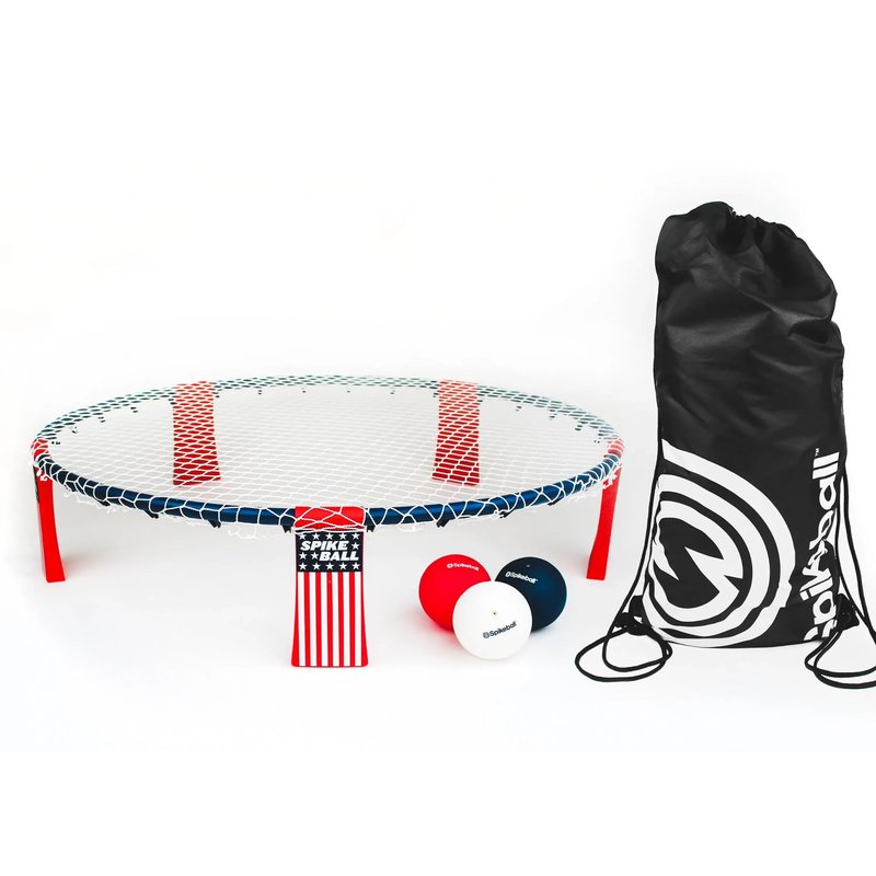 Spikeball Original, Roundnet Game, Includes 3-Balls, Carrying Bag, and Rule Book, Stars and Stripes Edition