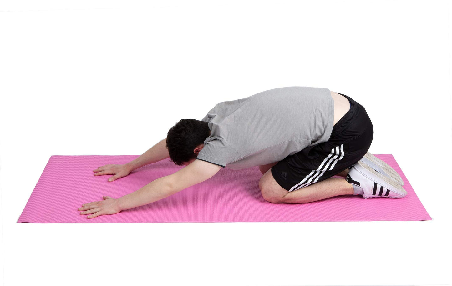 Mind Reader YOGAPVC-BLK All Purpose Extra Thick Yoga Fitness & Exercise Mats with Carrying Strap, High Density Anti-Tear