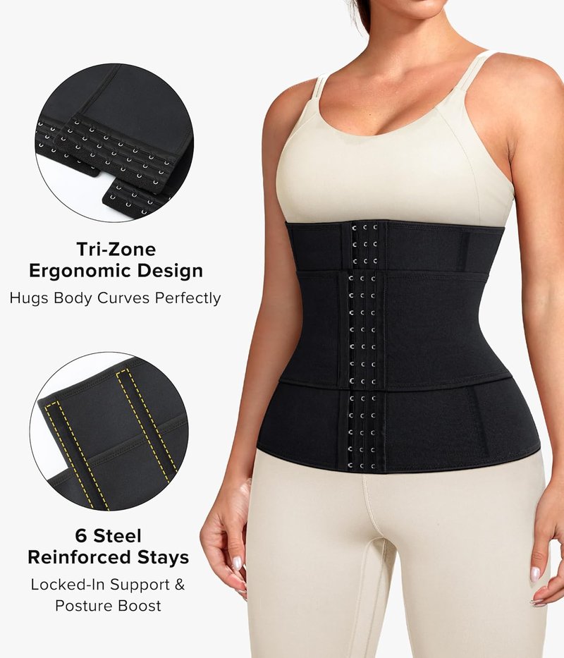 Waist Trainer for Women - Tummy Control Shapewear Body Cincher | Segmented Design for Enhanced Shaping