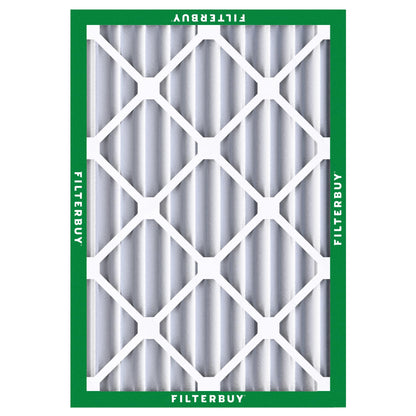 Filterbuy 18x20x4 Air Filter MERV 8 Essential Dust & Allergy Defense (2-Pack), Electrostatic Pleated HVAC AC Furnace Filters Replacement, Made in USA (Actual Size: 17.50 x 19.50 x 3.63)