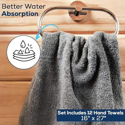Simpli-Magic Cotton Hand Towels 16"x27" – Soft Towels