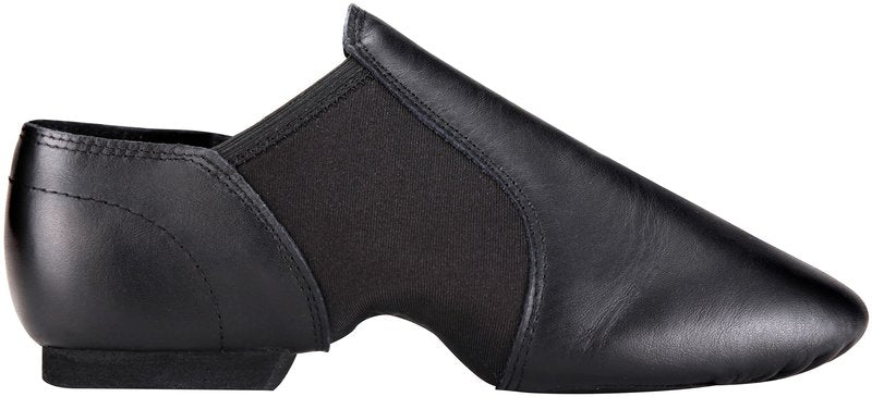 Linodes (Tent Leather Upper Jazz Shoe Slip-on for Women and Men's Dance Shoes Black 10.5M