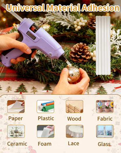 Mini Size Hot Glue Sticks,5.9'' x 0.27" Clear Glue Gun Sticks(50 Pcs)