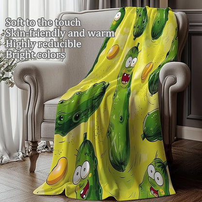 Cute Highland Cow Lightweight Throw Blanket, Cartoon Sleep Animal with Heart and Star, Warm Soft Cozy Flannel Blankets, Couch Dorm Home Decor All Season Use, 60x50in, Gifts for Girls Women