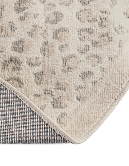 Rugs.com Savannah Collection Rug – 4 Ft Round Ivory Medium-Pile Rug Perfect for Kitchens, Dining Rooms