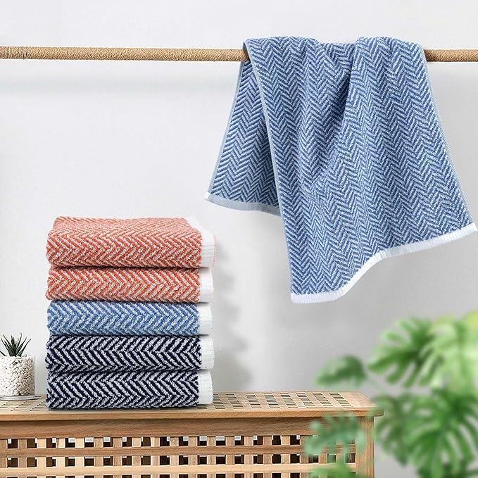 Cleanbear Hand Towels for Bathroom Set of 4