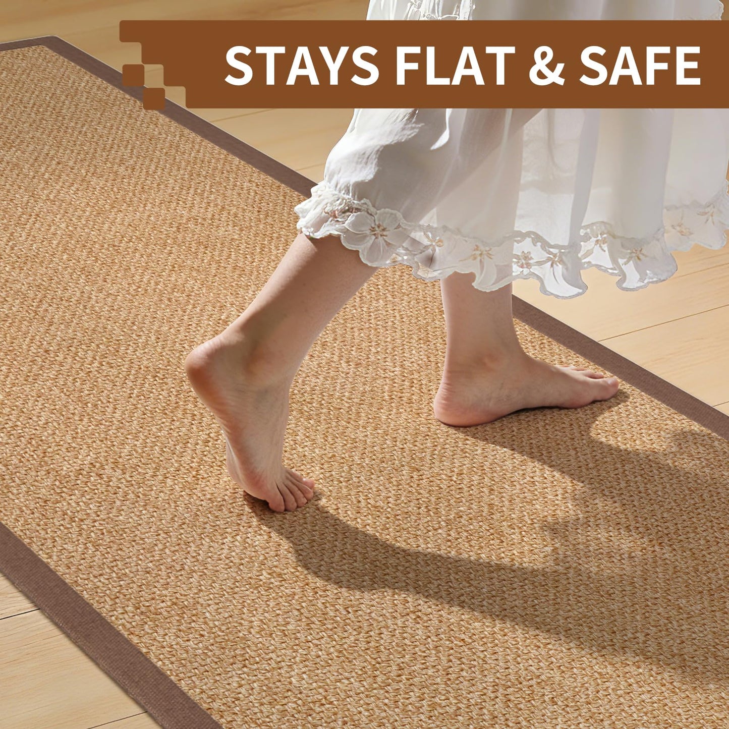 YDKGL Kitchen Runner Hallway Runner Rug Entryway Rugs Floor Mat 2x6 Brown