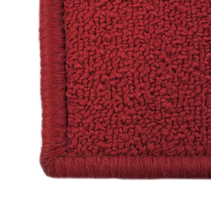 Ritz Solid Accent Rug: 18" x 30" Stain Resistant Kitchen or Living Room Floor Mat, Latex Backing, Machine Washable, Red