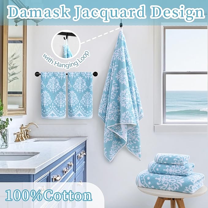 Patterned Bath Towels