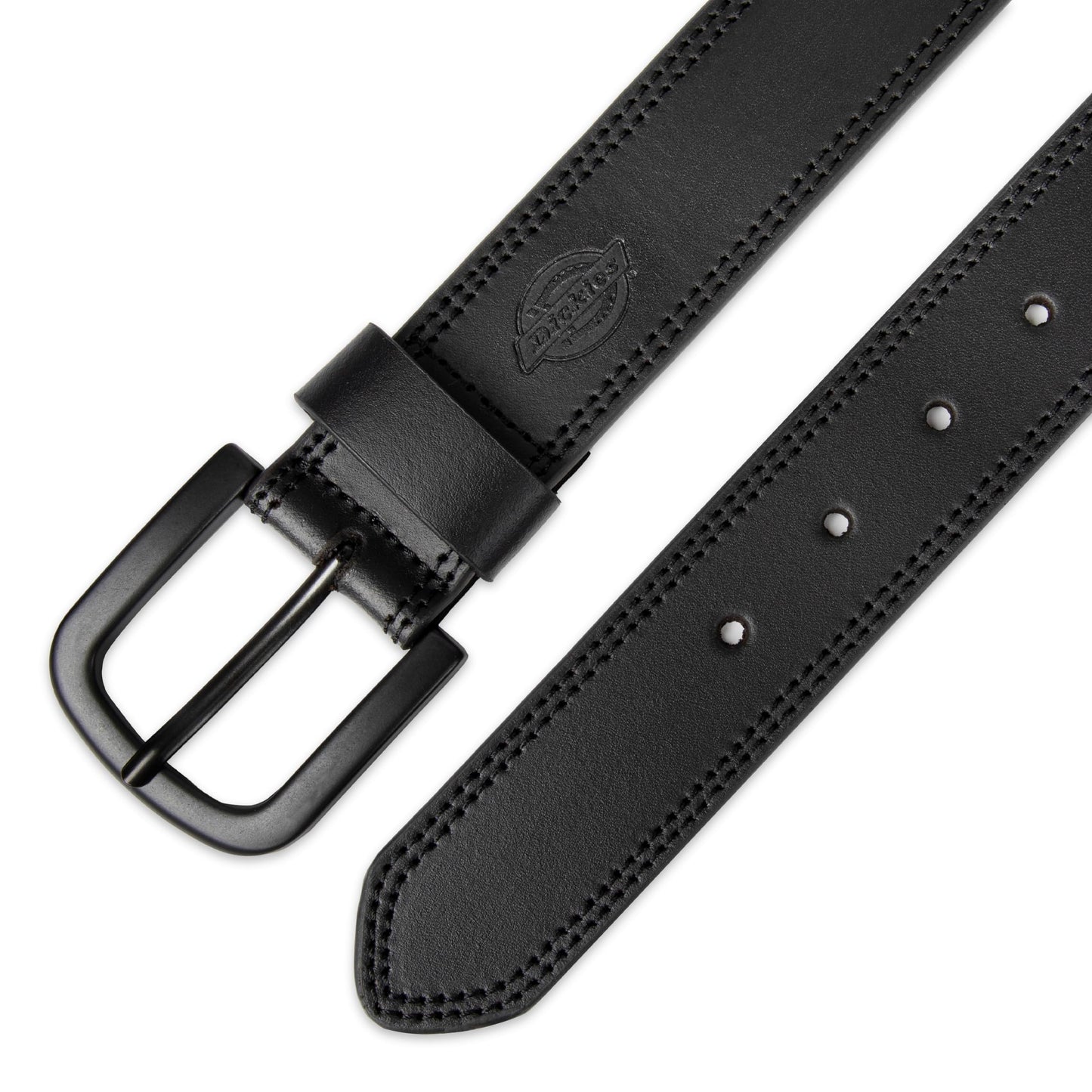 Dickies Men's Big-Tall Two Row Stitch Belt , -black, 54