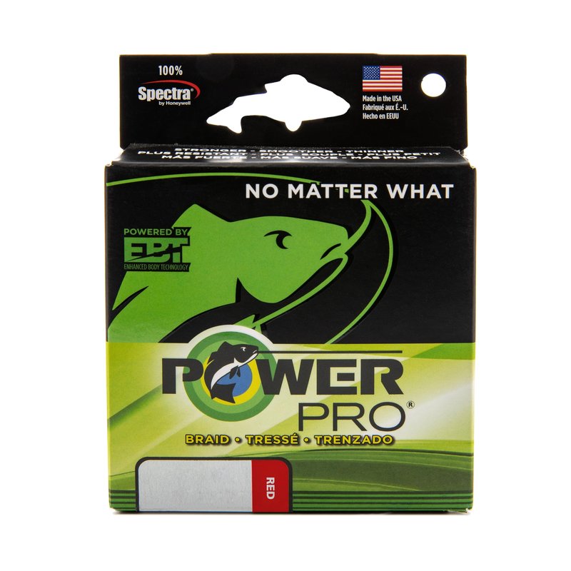POWER PRO Spectra Fiber Braided Fishing Line, Vermilion Red, 300YD/30LB