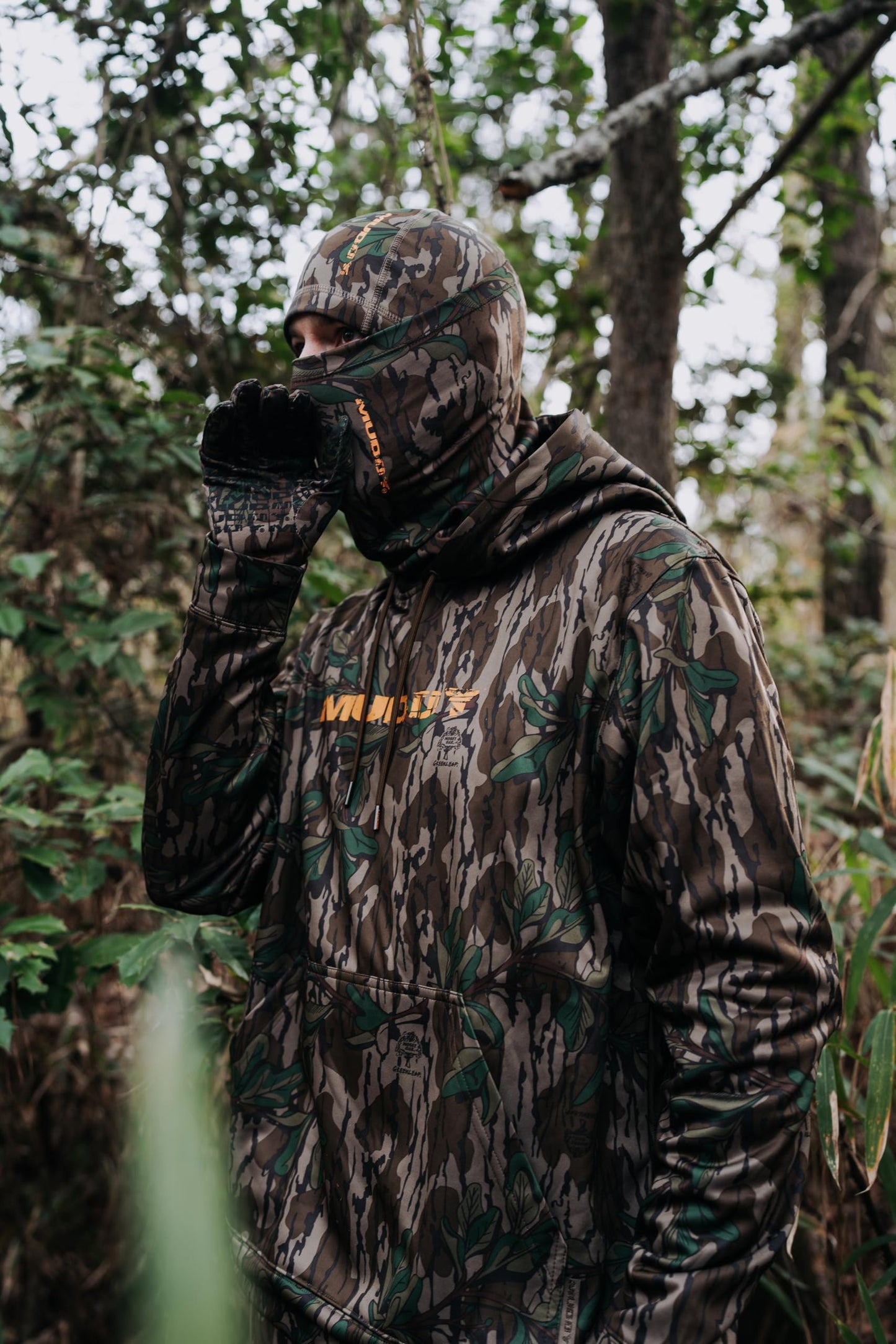 Muddy TRX Lightweight Neck Gaiter, Mossy Oak Greenleaf