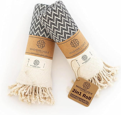 Madamelique Exclusive Hand Towels Set of 2-18 x 40 Inches