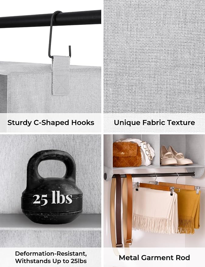 StorageWorks Hanging Closet Organizer