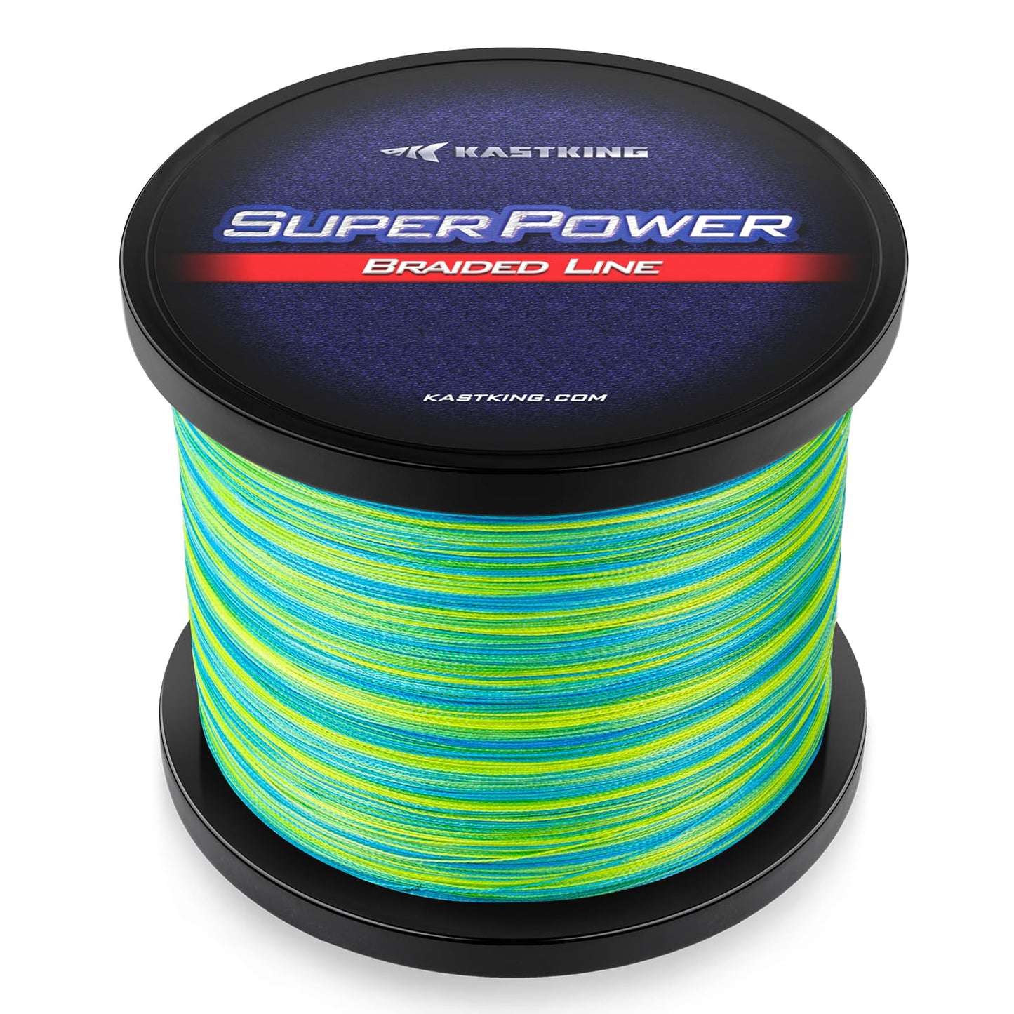 KastKing Superpower Braided Fishing Line, Camo Aqua, 65LB, 300+27 Yds