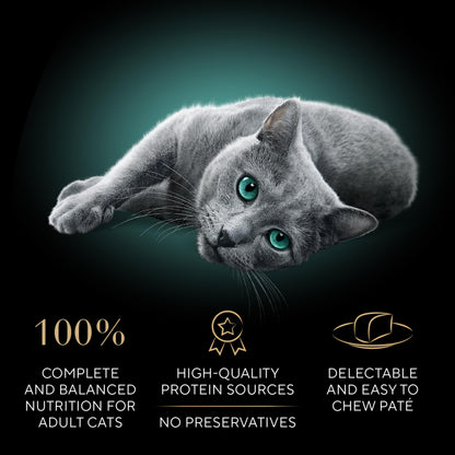 Sheba Perfect Portions Wet Cat Food Pate Tender Beef Entree, 2.6 oz. Twin-Pack Trays (24 Count, 48 Servings)