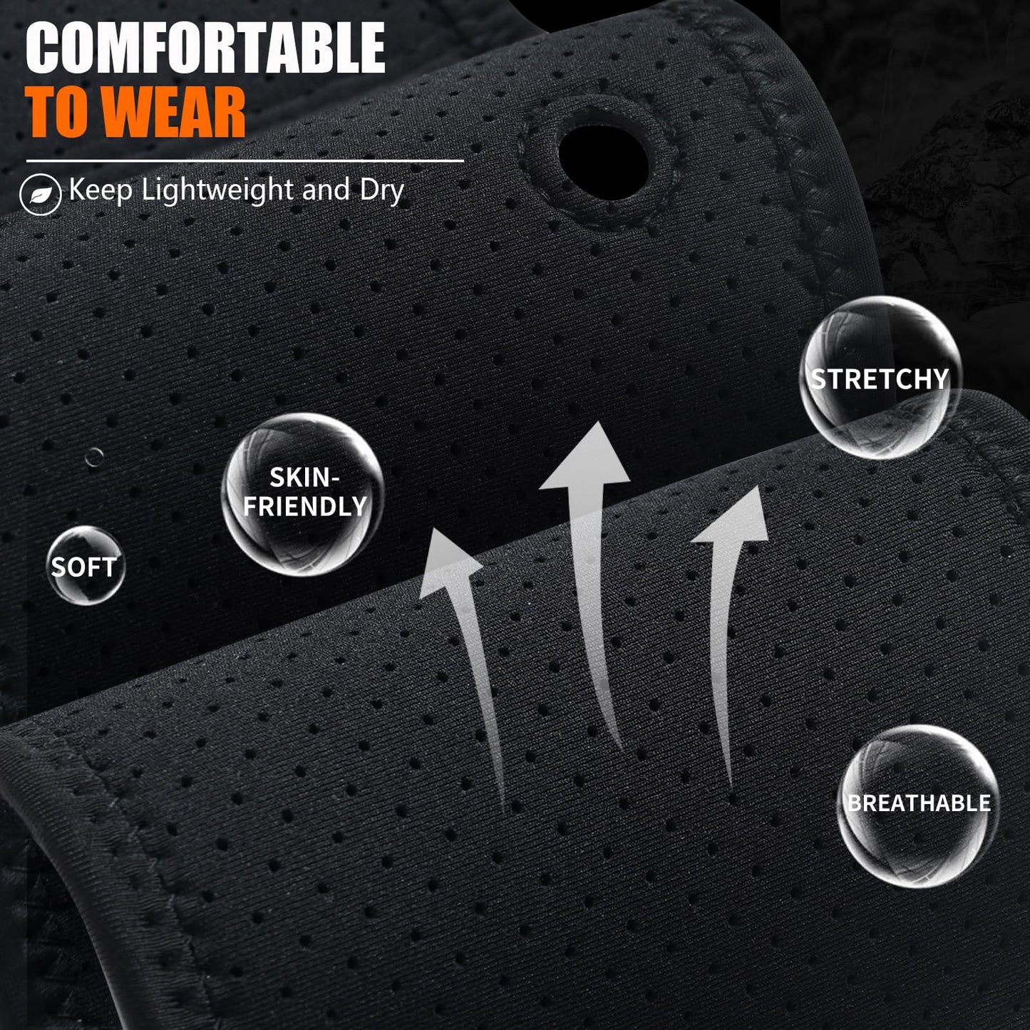 Mostcomtac Belly Band Holster for Men and Women - Comfortable and Breathable Gun Holster for Pistol Fits Glock 19 17 42 43 43x, Taurus, Ruger LCP, S&W M&P Shield and Most Guns and Revolvers
