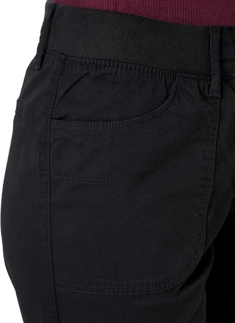 Lee Women's Cargo Capri Pants - Relaxed Fit Knit Waist Design | Comfortable & Stylish