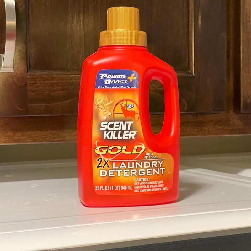Scent Killer Gold Scent-Free Laundry Detergent - Odor Eliminator for Hunting Gear | 32 Fl Oz (Pack of 2)