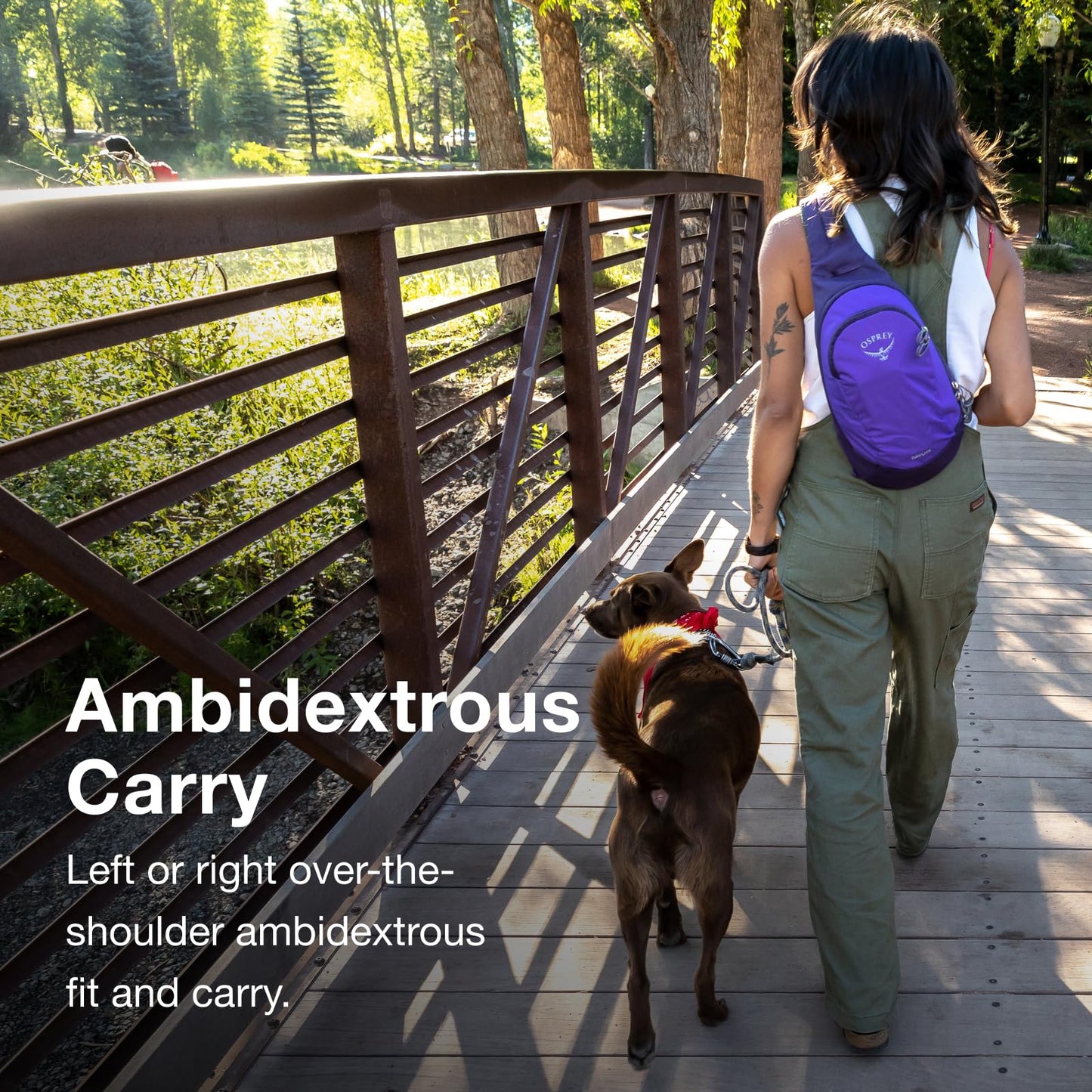 Osprey Daylite Shoulder Sling Bag - Crossbody Backpack for Everyday Carry, Festivals, and Travel, Torrent Blue