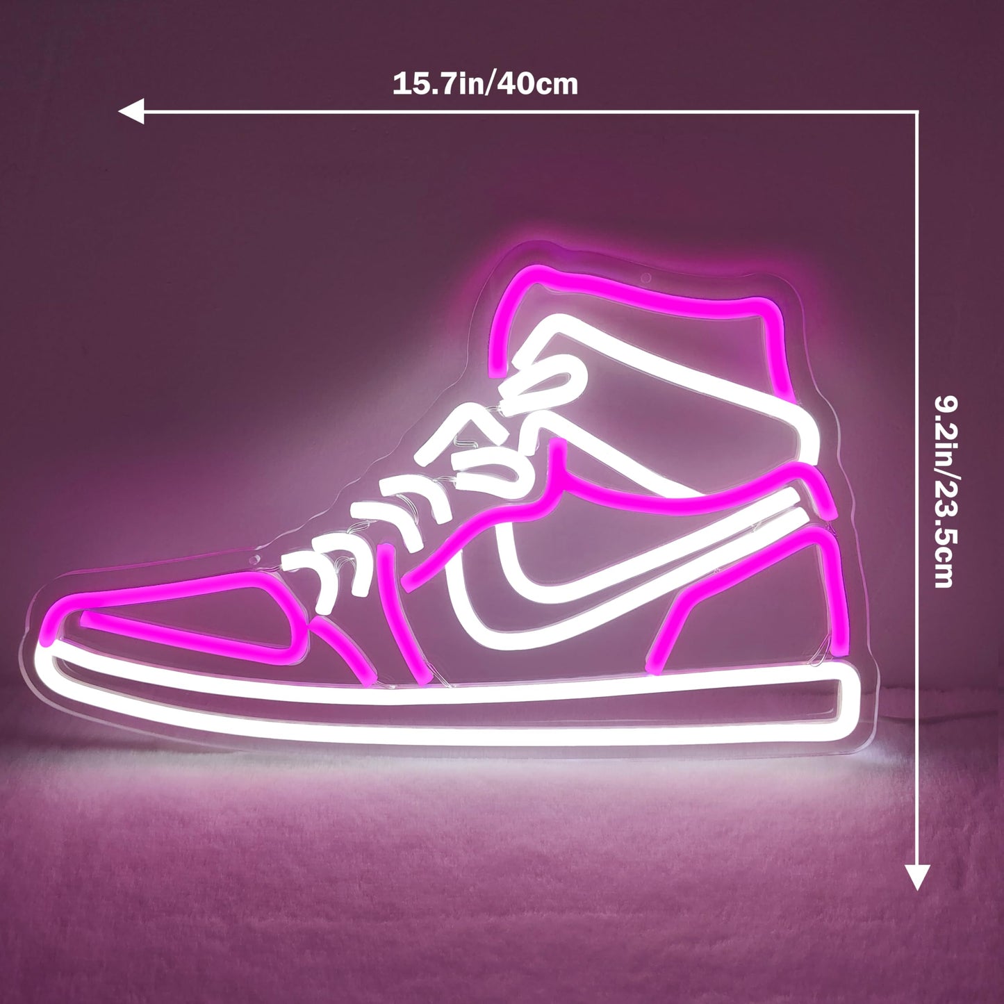 Sneaker Neon Signs for Wall Decor Dimmable Shoe LED Signs Neon Lights for Bedroom Man Cave Home Neon Wall Sign Shoe Light up Signs Decor