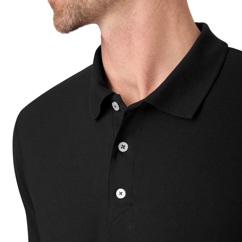 Hanes mens Short Sleeve X-temp Performance Polo fashion t shirts, Black, Large US