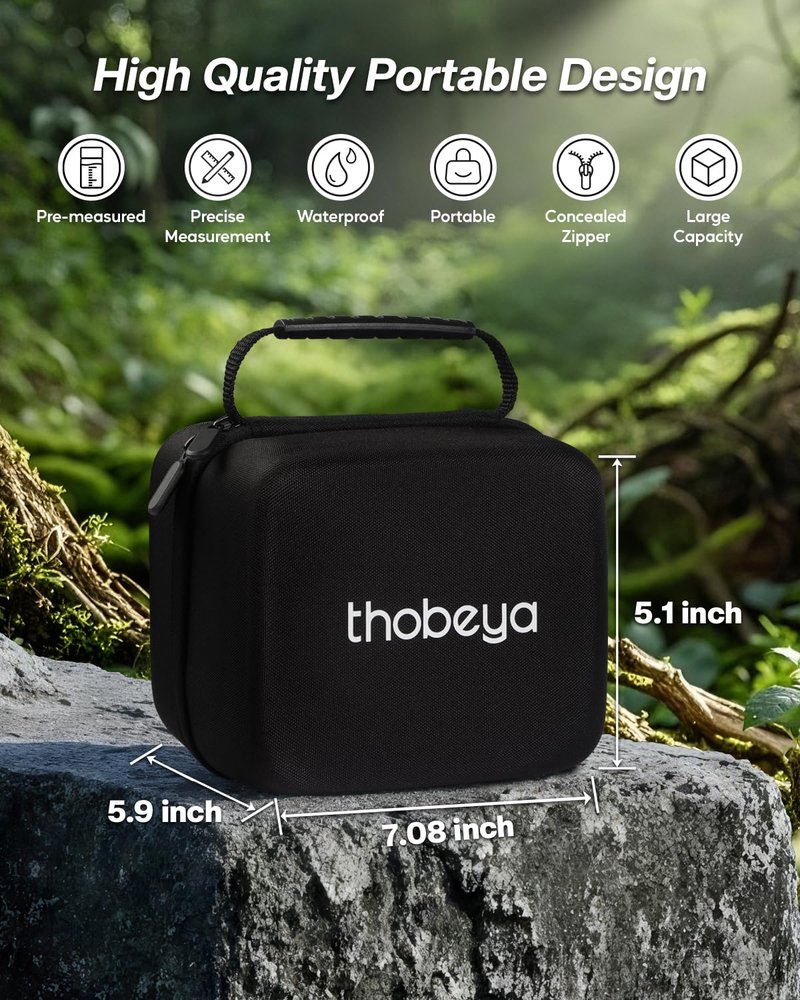 THOBEYA 30 Pcs Muzzleloader Accessories Kit, Charge Tubes Black Powder Accessories for Precision Quick Reloads, Traditions Black Powder Measure Storage Box