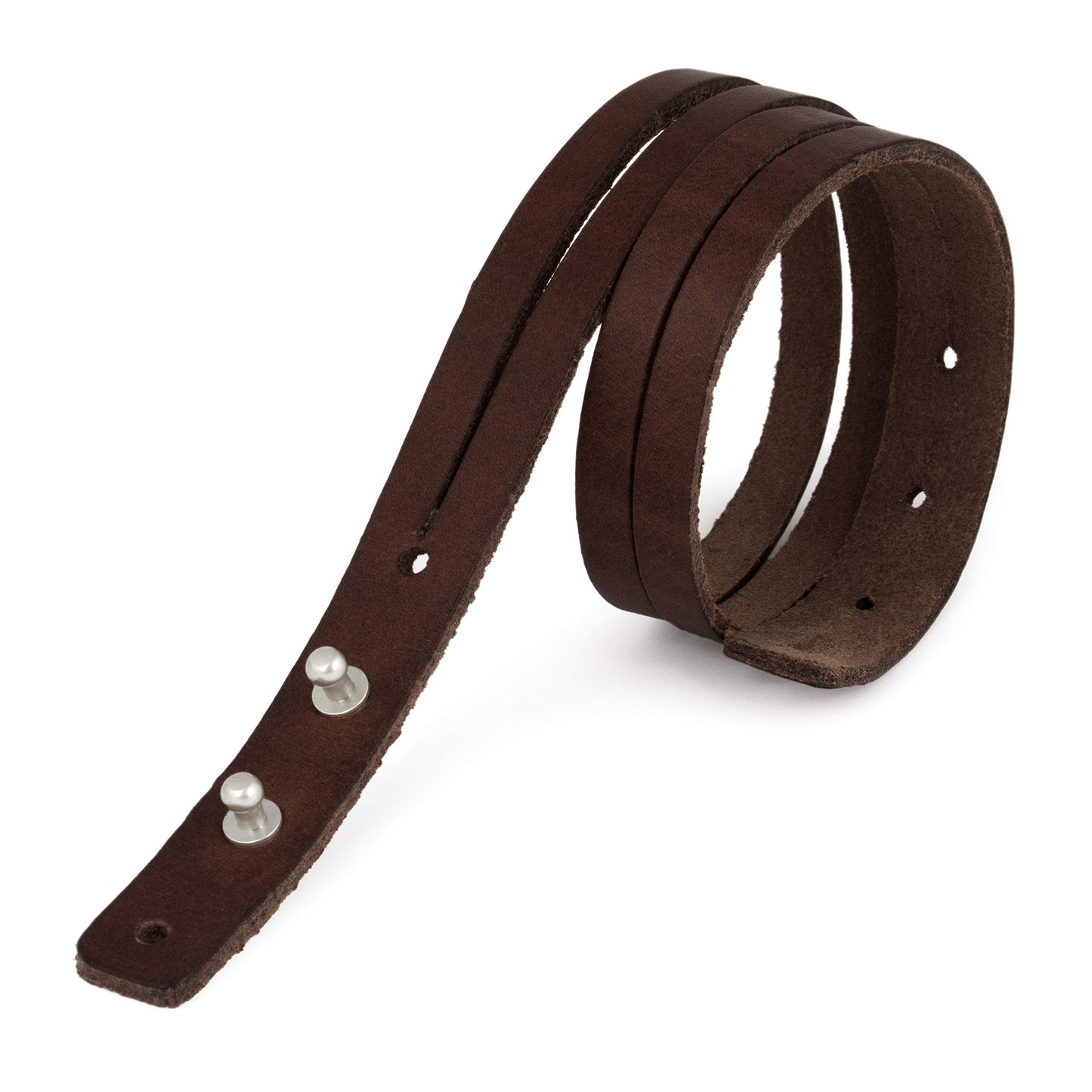 Simaru Genuine Italian Leather Bracelet for Men, Adjustable Double-Wrap Wristband, Vegetable-Tanned Leather, Brass Closure, Handmade in Germany, Gift for Him