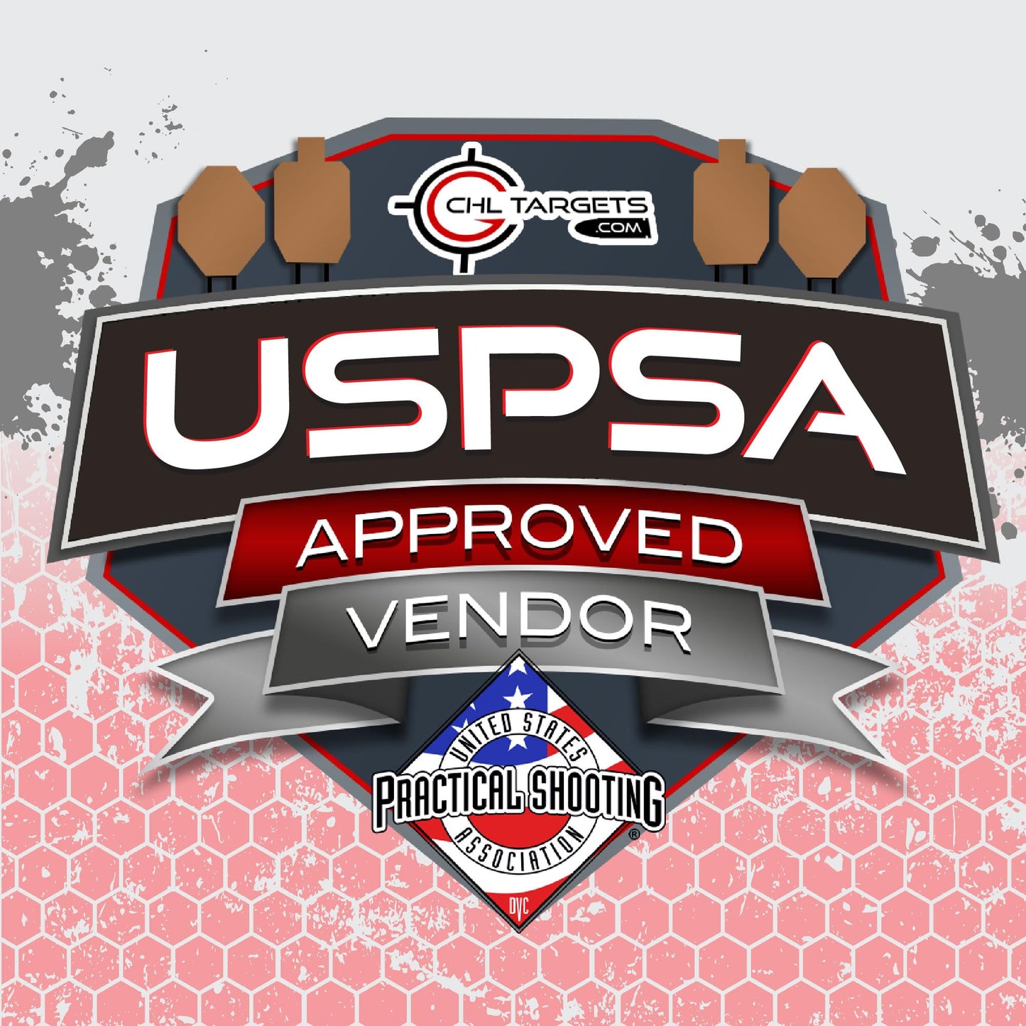 100 Official USPSA Cardboard Targets, Competition Torso, Full Size USPSA Cardboard Targets, Silhouette Shooting Target, Rifles, Handguns, & Shotguns, (100 Target Pack, USPSA)