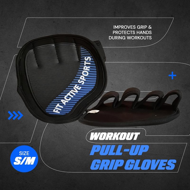 Fit Active Sports Workout Gloves - Durable Grip Pads for Men & Women | Rubber Padding to Prevent Calluses