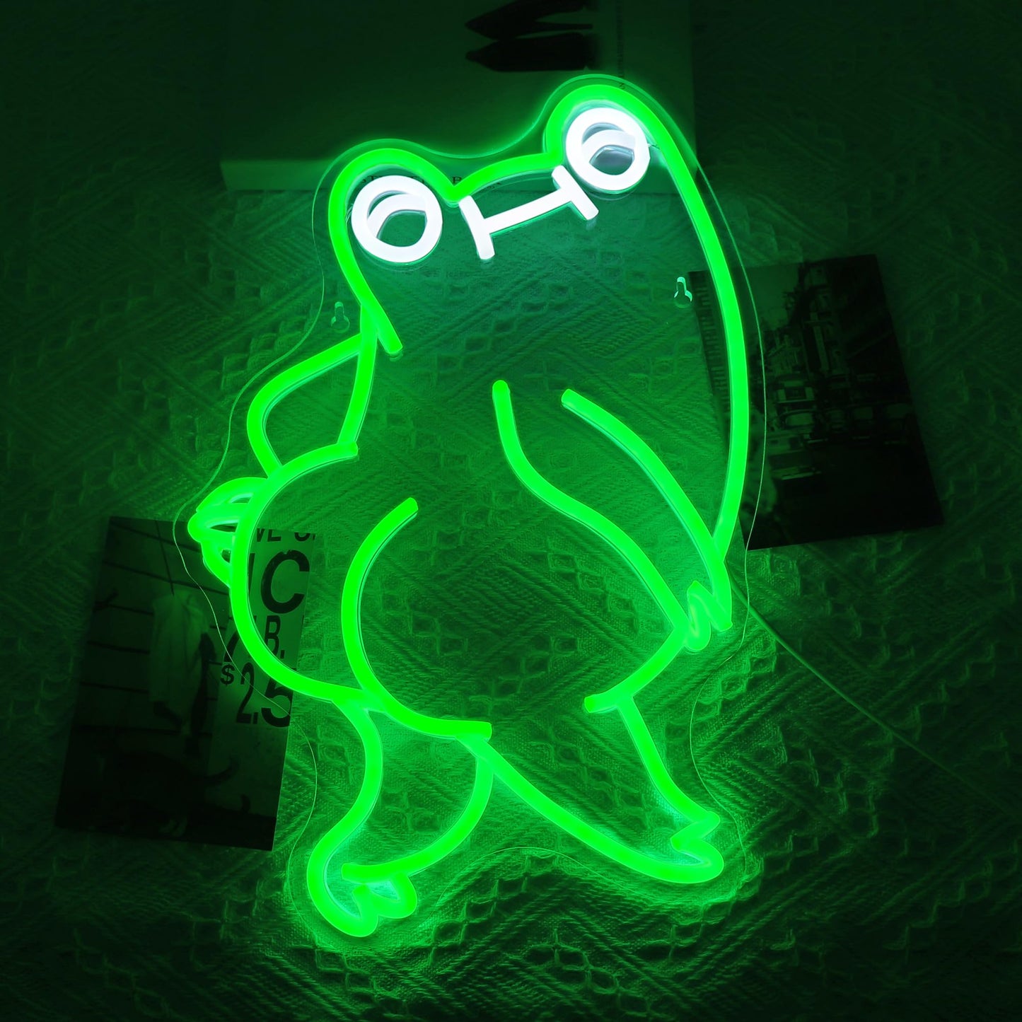 Funny Frog Neon Sign for Wall Decor Led Neon Signs Light Bar Decor Up Sign Room Decoration Neon Lights Sign Frog Decor USB Powered for Man Cave Lamp