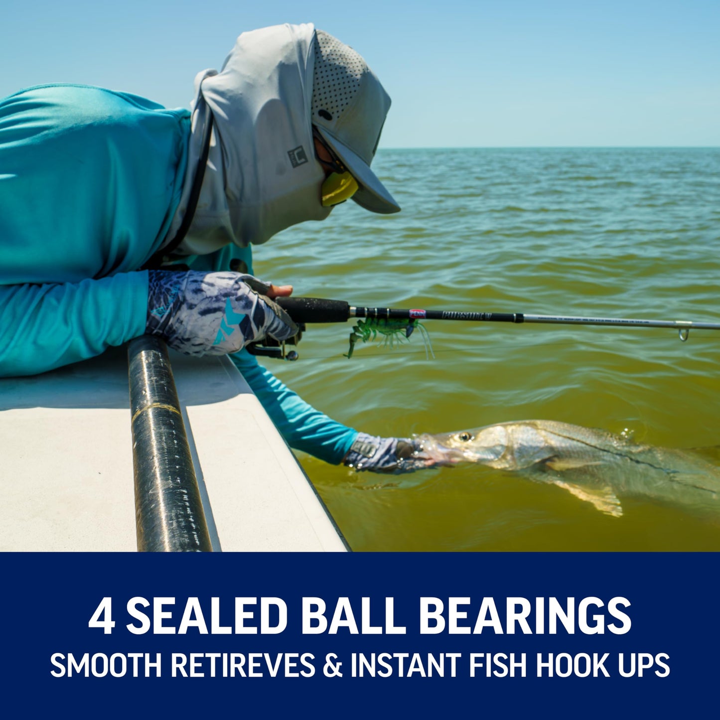 Penn Pursuit V Travel Spinning Reel 7' 3-PieceFishing Rod Combo, Graphite Composite Rod Blank Construction, EVA Handles