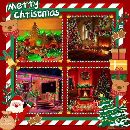 BHCLIGHT 240LED Christmas Voice Control String Lights Red & Green