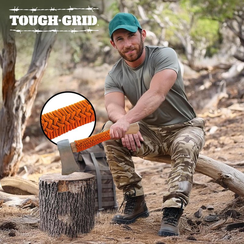 Tough-Grid 550 Paracord Rope - Durable Nylon Survival Cord for Camping, Tactical Gear & Emergency Kits | Made in USA