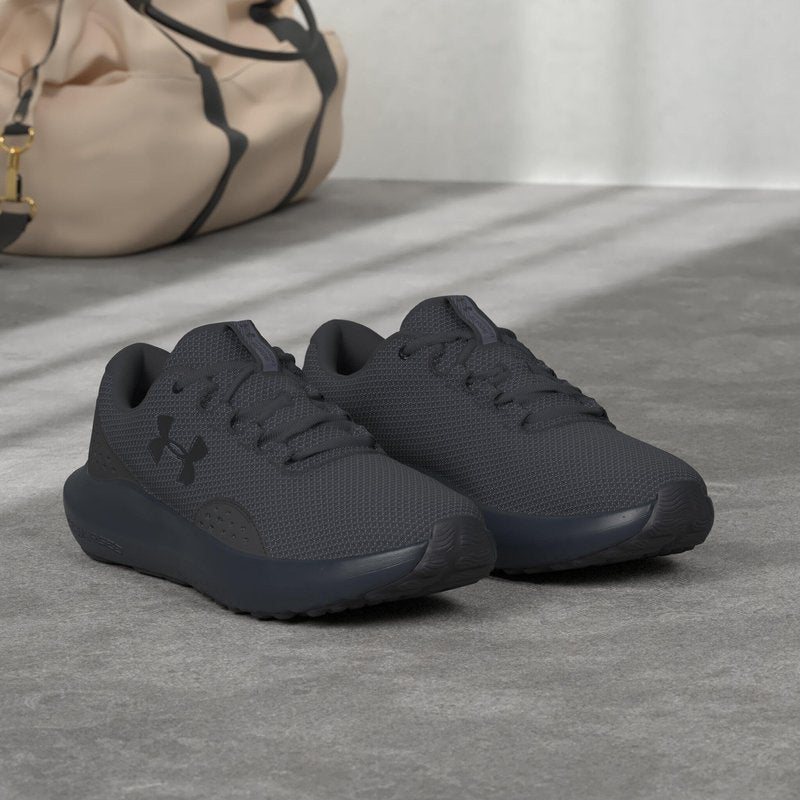 Under Armour Men's Charged Surge 4, (002) Black/Black/Black, 12.5, US