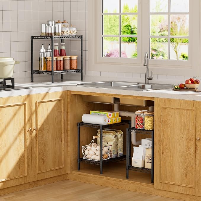 SINGAYE Shelf Closet Wire Shelving：Adjustable Metal Unit for Laundry Room Organization Bathroom Kitchen Home Storage Small Pantry Rack Shelves