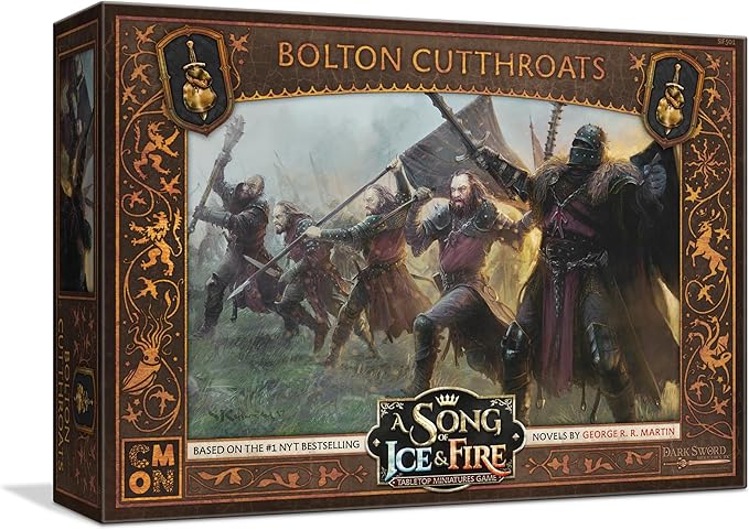 CMON A Song of Ice and Fire Tabletop Miniatures Game Bolton Cutthroats Unit Box (Multilingual Edition) - Strategy Game for Adults Ages 14+ 2+ Players 45-60 Minute Playtime Made by CMON