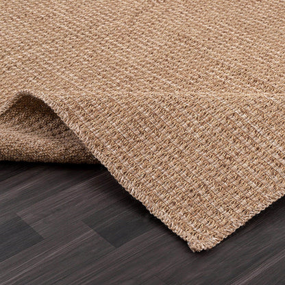 Easy Jute Rug 4x6 Indoor Outdoor Natural Rugs Solid Fiber Rug Woven Area Rug Boho Easy Clean Inside Carpet for Living Room Bedroom Dining Room Hallway or Outdoor Patio Porch (4 X 6 Natural)